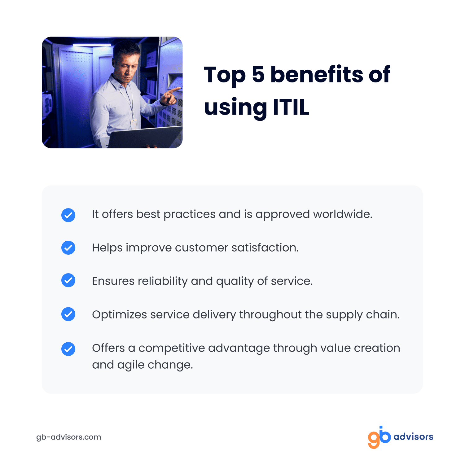 Benefits of using ITL