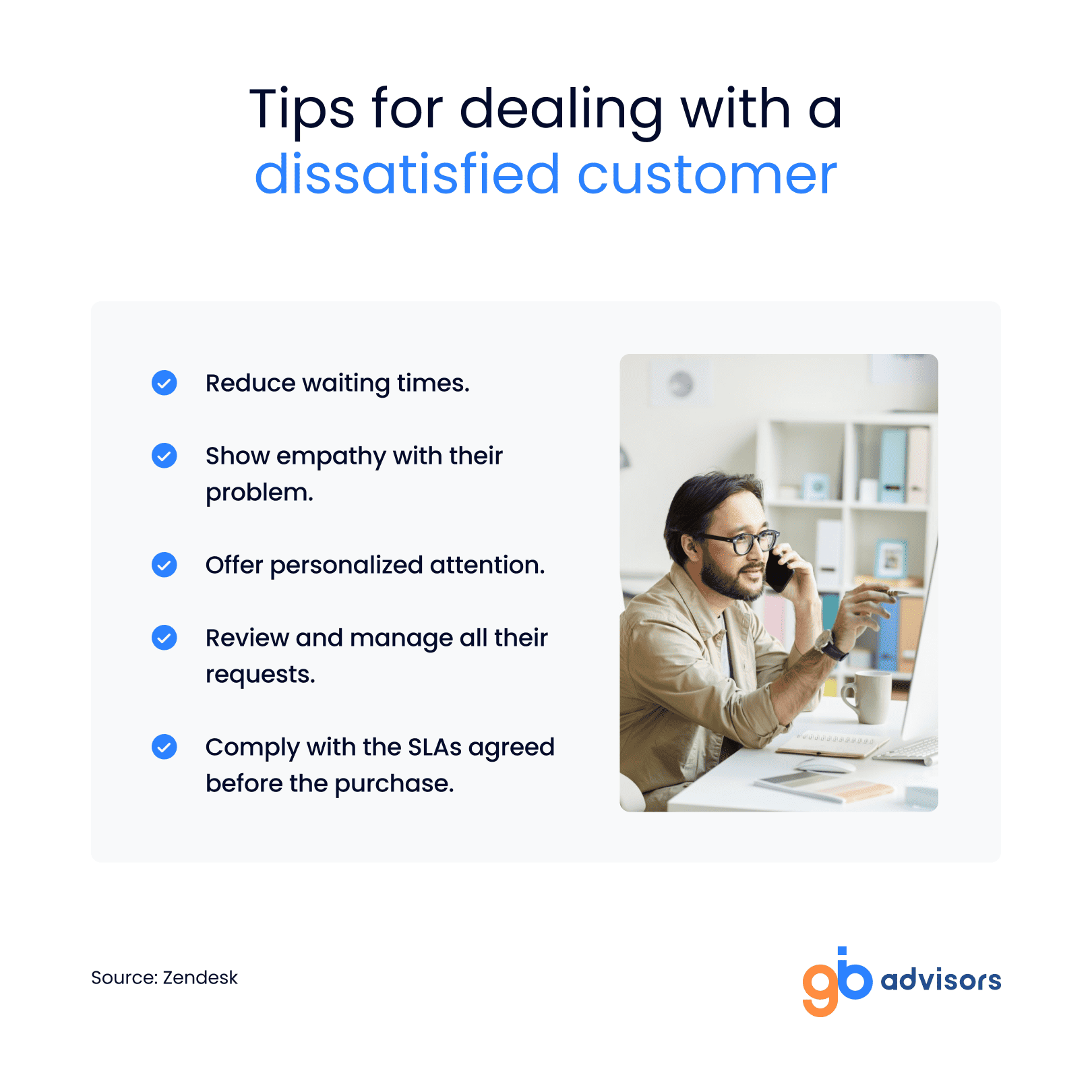 Tips for dealing with a dissastified customer