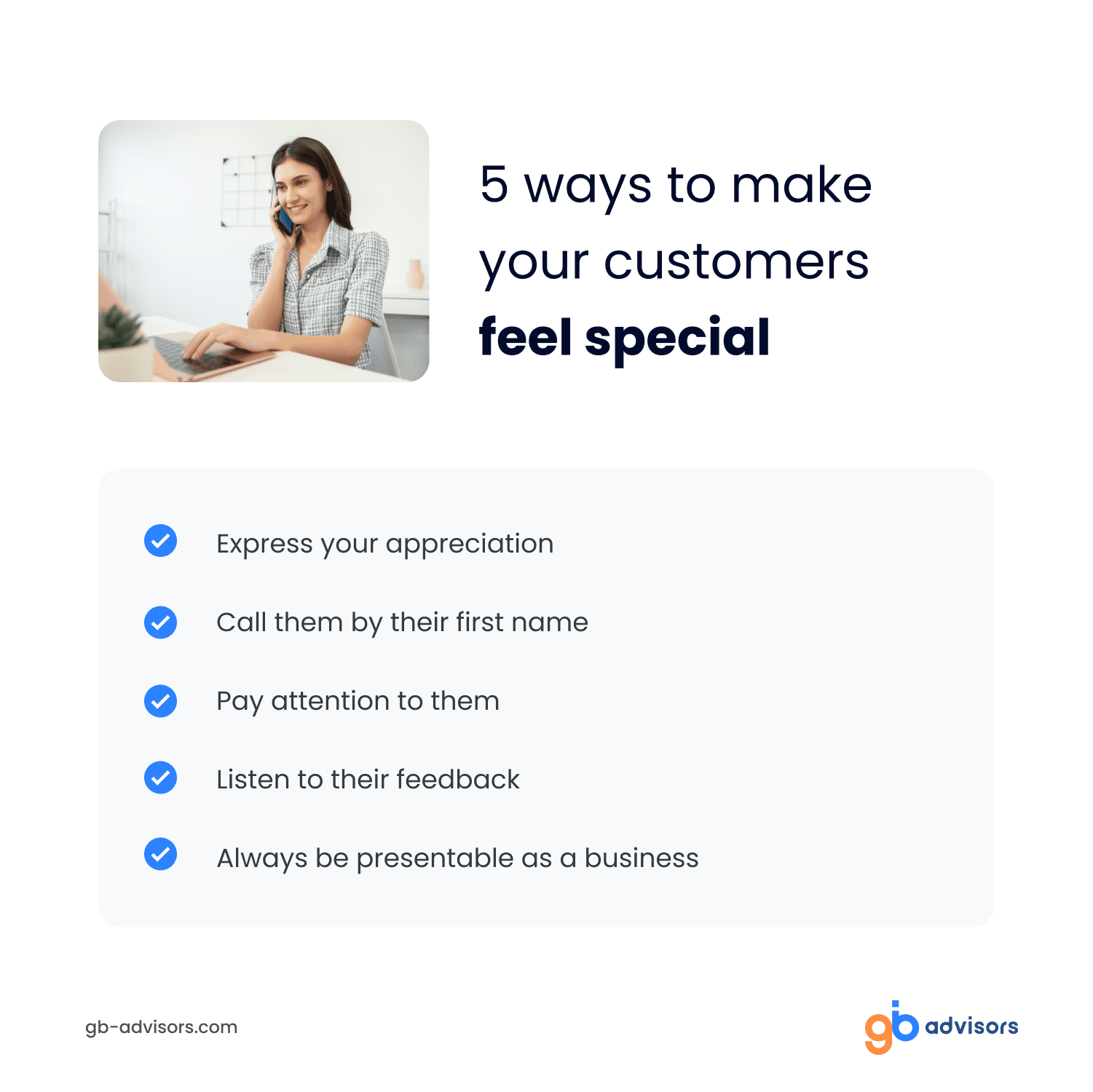 5 ways to make your customers feel special