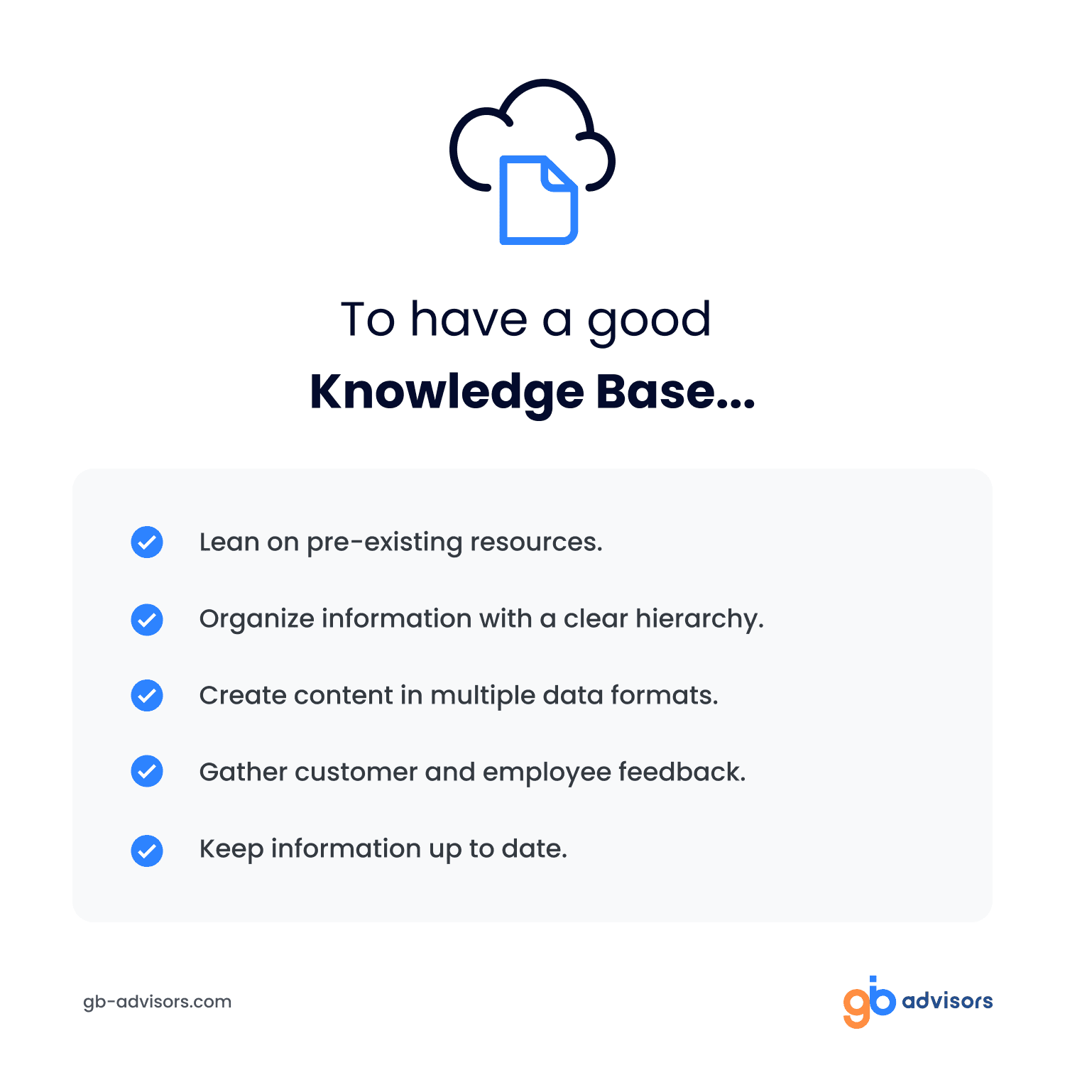 Optimize knowledge base